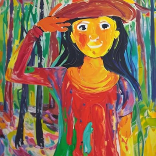 AI Schilderij bloemen